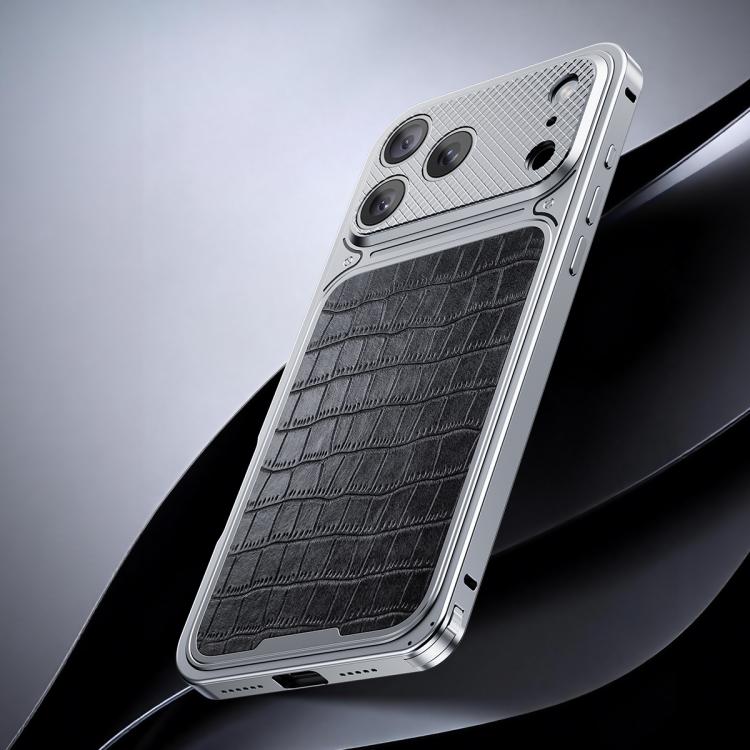 高級レザー調磁気メタルスマホケース スプリングバックル付き、iPhone 17 Pro Max用、iPhone 17 Pro用