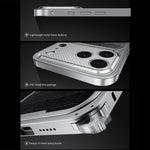 高級レザー調磁気メタルスマホケース スプリングバックル付き、iPhone 17 Pro Max用、iPhone 17 Pro用