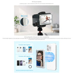FEELWORLD MC4 Vlogライブ配信用自撮りスクリーンモニター 磁気背面 ワイヤレス接続 リモコン付き