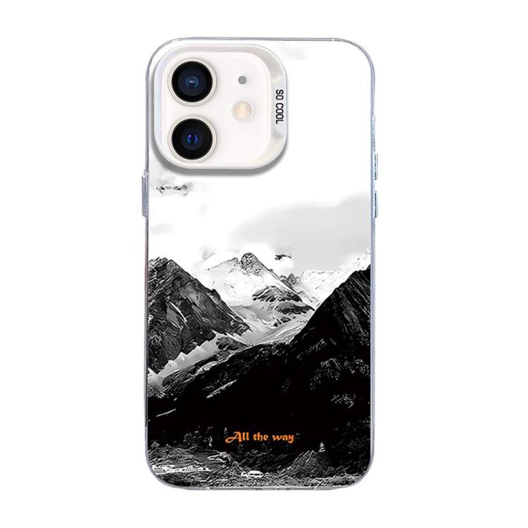 山柄カラーシルバーPCハイブリッドTPUスマホケース、iPhone 12 mini用、iPhone 11 Pro Max用、iPhone 11用、iPhone 11 Pro用、iPhone XS / X用、iPhone XR用、iPhone XS Max用、iPhone 8 Plus / 7 Plus用