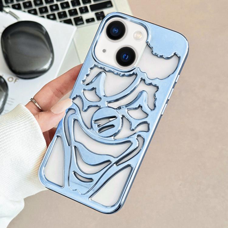 Electroplated Hollow Out Clown Heat Dissipation TPU Phone Case, For iPhone 13 Pro Max, For iPhone 13 Pro, For iPhone 13
