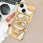 Electroplated Hollow Out Clown Heat Dissipation TPU Phone Case, For iPhone 13 Pro Max, For iPhone 13 Pro, For iPhone 13