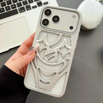 オイルスプレー空洞クラウン放熱TPUスマホケース、iPhone 17 Pro Max用、iPhone 17 Pro用、iPhone 17用、iPhone 16 Pro Max用、iPhone 16 Pro用、iPhone 16用