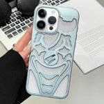 オイルスプレー空洞クラウン放熱TPUスマホケース、iPhone 15 Pro Max用、iPhone 15 Pro用、iPhone 15用、iPhone 14用、iPhone 14 Pro用、iPhone 14 Pro Max用
