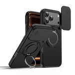カメラスライディングシールド磁気回転ホルダーフォンケース、iPhone 17 Pro Max用、iPhone 17 Pro用、iPhone 17用、iPhone Air用、iPhone 16 Pro Max用、iPhone 16 Pro用
