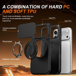 カメラスライディングシールド磁気回転ホルダーフォンケース、iPhone 17 Pro Max用、iPhone 17 Pro用、iPhone 17用、iPhone Air用、iPhone 16 Pro Max用、iPhone 16 Pro用