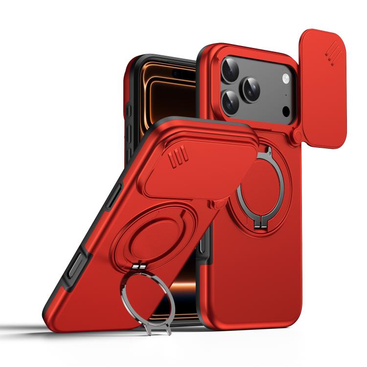 カメラスライディングシールド磁気回転ホルダーフォンケース、iPhone 17 Pro Max用、iPhone 17 Pro用、iPhone 17用、iPhone Air用、iPhone 16 Pro Max用、iPhone 16 Pro用