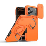 カメラスライディングシールド磁気回転ホルダーフォンケース、iPhone 17 Pro Max用、iPhone 17 Pro用、iPhone 17用、iPhone Air用、iPhone 16 Pro Max用、iPhone 16 Pro用