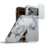 カメラスライディングシールド磁気回転ホルダーフォンケース、iPhone 17 Pro Max用、iPhone 17 Pro用、iPhone 17用、iPhone Air用、iPhone 16 Pro Max用、iPhone 16 Pro用