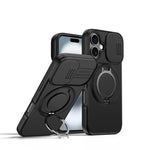 カメラスライディングシールド磁気回転ホルダーフォンケース、iPhone 17 Pro Max用、iPhone 17 Pro用、iPhone 17用、iPhone Air用、iPhone 16 Pro Max用、iPhone 16 Pro用