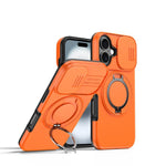 カメラスライディングシールド磁気回転ホルダーフォンケース、iPhone 17 Pro Max用、iPhone 17 Pro用、iPhone 17用、iPhone Air用、iPhone 16 Pro Max用、iPhone 16 Pro用