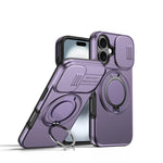 カメラスライディングシールド磁気回転ホルダーフォンケース、iPhone 17 Pro Max用、iPhone 17 Pro用、iPhone 17用、iPhone Air用、iPhone 16 Pro Max用、iPhone 16 Pro用