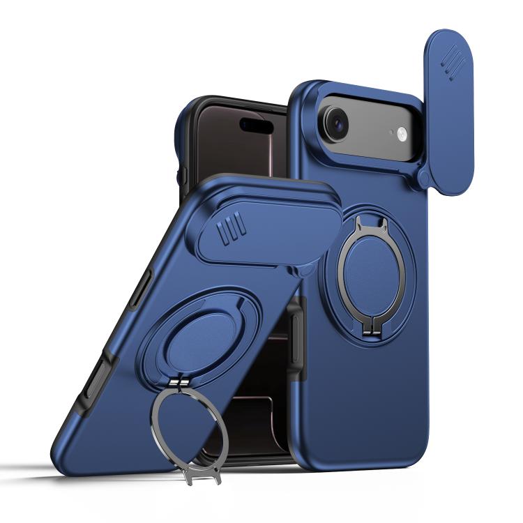 カメラスライディングシールド磁気回転ホルダーフォンケース、iPhone 17 Pro Max用、iPhone 17 Pro用、iPhone 17用、iPhone Air用、iPhone 16 Pro Max用、iPhone 16 Pro用