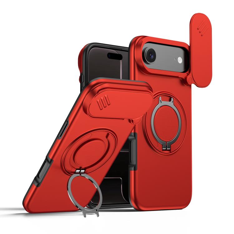 カメラスライディングシールド磁気回転ホルダーフォンケース、iPhone 17 Pro Max用、iPhone 17 Pro用、iPhone 17用、iPhone Air用、iPhone 16 Pro Max用、iPhone 16 Pro用