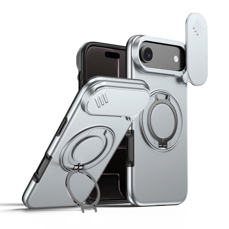 カメラスライディングシールド磁気回転ホルダーフォンケース、iPhone 17 Pro Max用、iPhone 17 Pro用、iPhone 17用、iPhone Air用、iPhone 16 Pro Max用、iPhone 16 Pro用