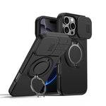 カメラスライディングシールド磁気回転ホルダーフォンケース、iPhone 17 Pro Max用、iPhone 17 Pro用、iPhone 17用、iPhone Air用、iPhone 16 Pro Max用、iPhone 16 Pro用