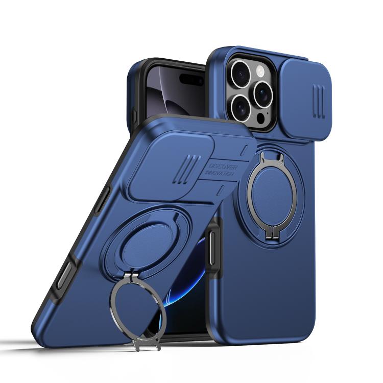 カメラスライディングシールド磁気回転ホルダーフォンケース、iPhone 17 Pro Max用、iPhone 17 Pro用、iPhone 17用、iPhone Air用、iPhone 16 Pro Max用、iPhone 16 Pro用