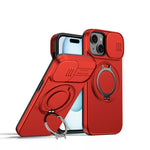 Camera Sliding Shield Magnetic Rotation Holder Phone Case, For iPhone 16 Plus, For iPhone 16, For iPhone 15 Pro Max, For iPhone 15 Pro, For iPhone 15 Plus / 14 Plus, For iPhone 15