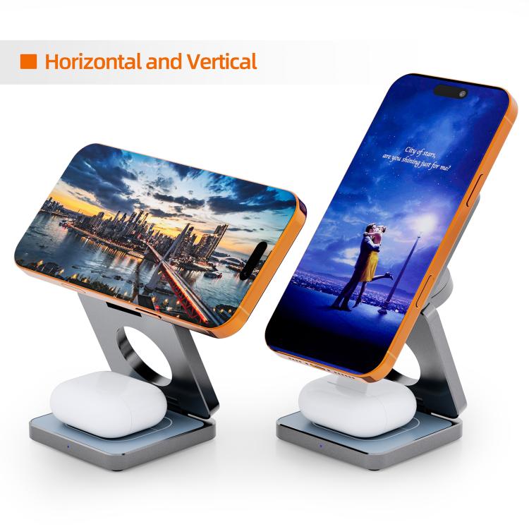 IW31 25W Foldable 3 in 1 Magnetic Wireless Fast Charger
