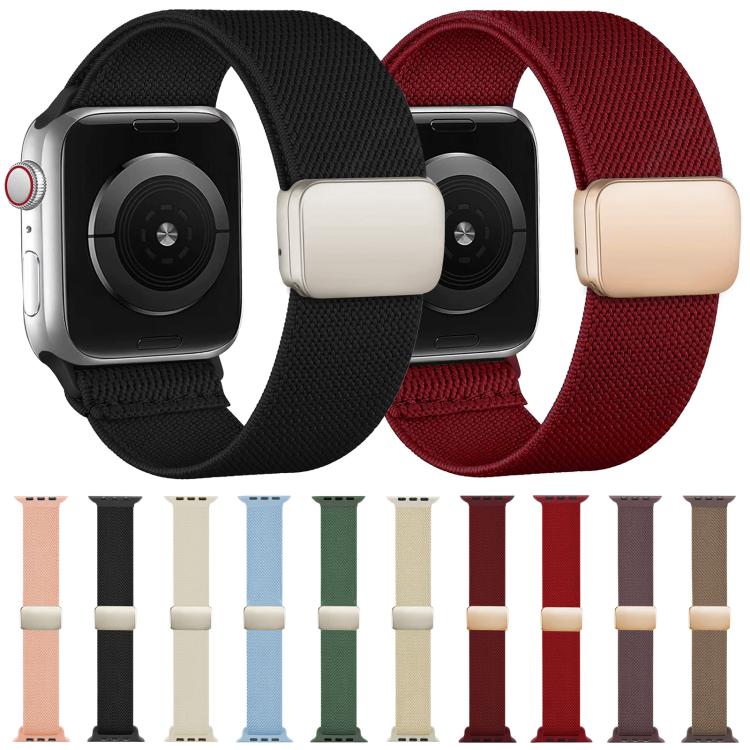 xDfind ナイロン ツイルテクスチャー マグネットバックル 時計バンド、Apple Watch 42 / 44 / 45 / 46 / 49mm用、Apple Watch 38 / 40 / 41 / S11 42mm用