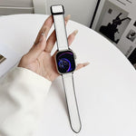 xDfind ライチテクスチャー ヴィーガンレザー マグネットバックル 時計バンド、Apple Watch 42 / 44 / 45 / 46 / 49mm用、Apple Watch 38 / 40 / 41 / S11 42mm用