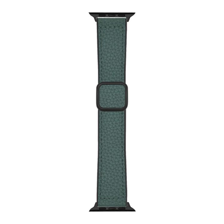 xDfind ライチテクスチャー ヴィーガンレザー マグネットバックル 時計バンド、Apple Watch 42 / 44 / 45 / 46 / 49mm用、Apple Watch 38 / 40 / 41 / S11 42mm用