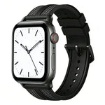 xDfind フレイム ハイブリッド ナイロン ブレイド シリコン 時計バンド、Apple Watch 42 / 44 / 45 / 46 / 49mm用、Apple Watch 38 / 40 / 41 / S11 42mm用