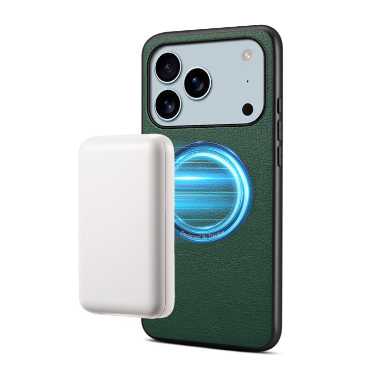 Denior A08 PUヴィーガンレザー子牛革テクスチャー磁気スマホケース、iPhone 17 Pro Max用、iPhone 17 Pro用、iPhone 17用、iPhone Air用