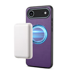 Denior A08 PUヴィーガンレザー子牛革テクスチャー磁気スマホケース、iPhone 17 Pro Max用、iPhone 17 Pro用、iPhone 17用、iPhone Air用
