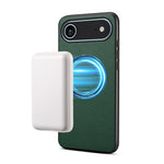 Denior A08 PUヴィーガンレザー子牛革テクスチャー磁気スマホケース、iPhone 17 Pro Max用、iPhone 17 Pro用、iPhone 17用、iPhone Air用