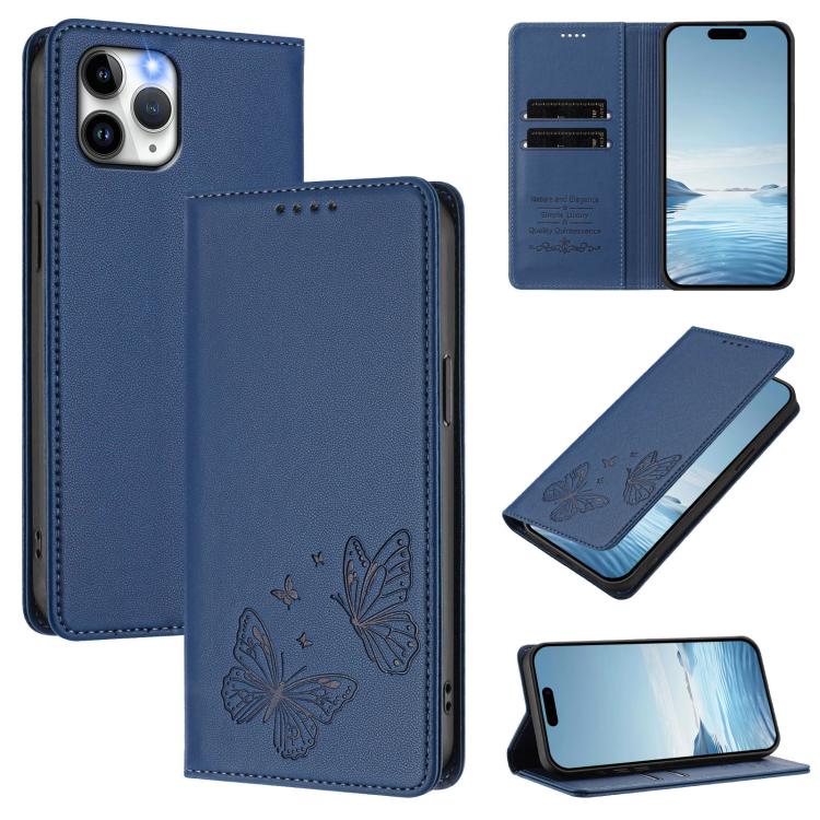 強力マグネット二重バタフライRFIDヴィーガンレザースマホケース iPhone 12 Pro Max用 iPhone 11 Pro Max用 iPhone 11用 iPhone 11 Pro用