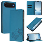 強力磁気デュアルバタフライRFIDヴィーガンレザー電話ケース、iPhone Air用、iPhone 16 Pro Max用、iPhone 16 Pro用、iPhone 16 Plus用