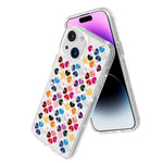 きらめくクリスタル 赤いハート柄 磁気スマホケース、iPhone 15 用、iPhone 14 Plus 用、iPhone 14 用、iPhone 14 Pro 用、iPhone 14 Pro Max 用、iPhone 13 Pro Max 用、iPhone 13 Pro 用、iPhone 13 用