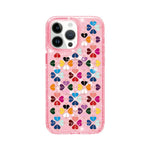 きらめくクリスタル 赤いハート柄 磁気スマホケース、iPhone 15 用、iPhone 14 Plus 用、iPhone 14 用、iPhone 14 Pro 用、iPhone 14 Pro Max 用、iPhone 13 Pro Max 用、iPhone 13 Pro 用、iPhone 13 用
