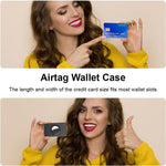 XDcase 超薄型ウォレットカードデザインTPU保護ケース、AirTag第2世代／第1世代用