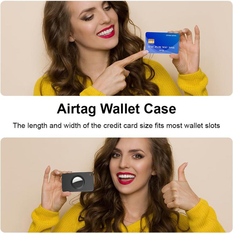 XDcase 超薄型ウォレットカードデザインTPU保護ケース、AirTag第2世代／第1世代用