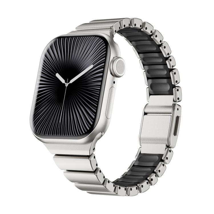 ワンビーズ ウエスト ステンレススチール ノーマンバックル マグネット 時計バンド、Apple Watch 46mm / 49mm / 45mm / 44mm用、Apple Watch 42mm / 41mm / 40mm / 38mm用