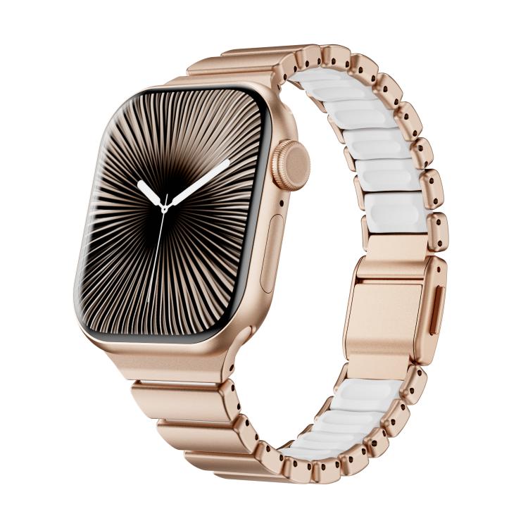 ワンビーズ ウエスト ステンレススチール ノーマンバックル マグネット 時計バンド、Apple Watch 46mm / 49mm / 45mm / 44mm用、Apple Watch 42mm / 41mm / 40mm / 38mm用