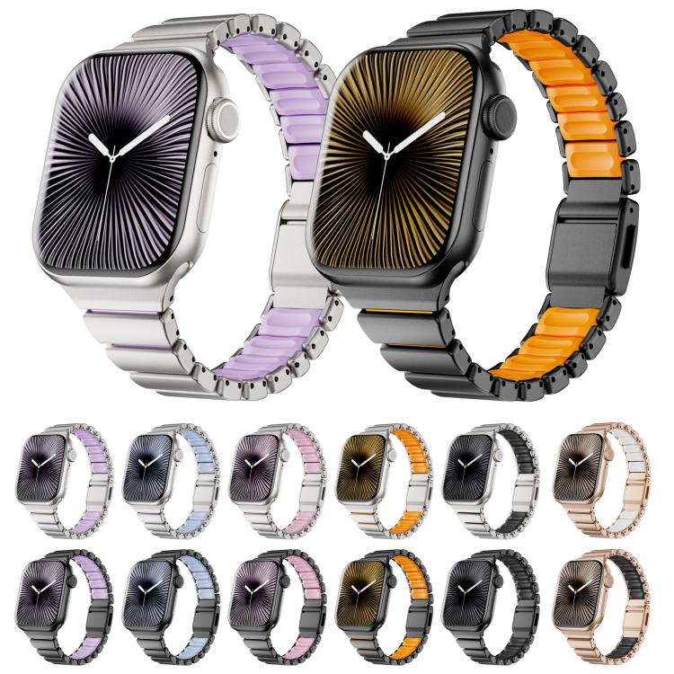 ワンビーズ ウエスト ステンレススチール ノーマンバックル マグネット 時計バンド、Apple Watch 46mm / 49mm / 45mm / 44mm用、Apple Watch 42mm / 41mm / 40mm / 38mm用