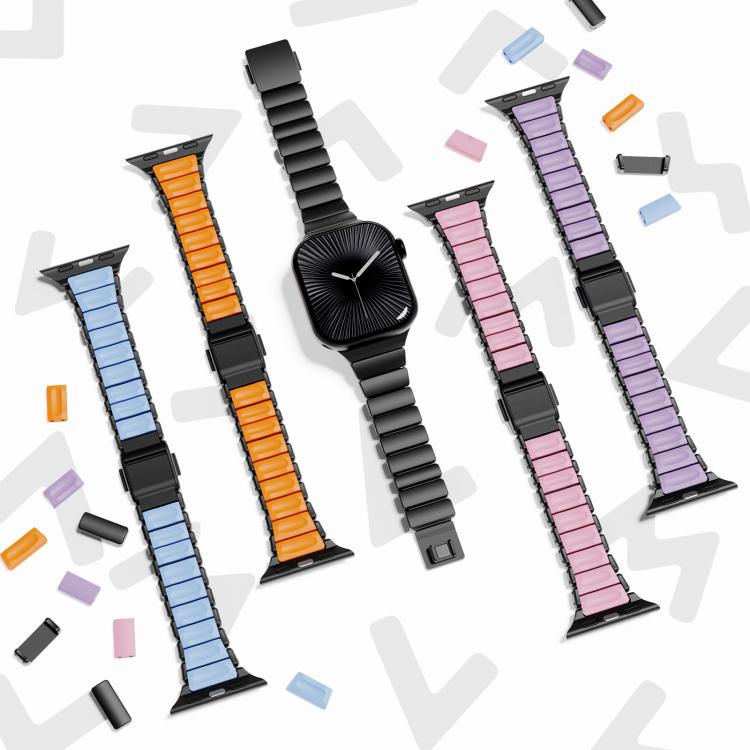 ワンビーズ ウエスト ステンレススチール ノーマンバックル マグネット 時計バンド、Apple Watch 46mm / 49mm / 45mm / 44mm用、Apple Watch 42mm / 41mm / 40mm / 38mm用