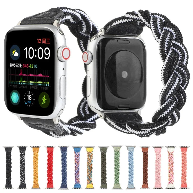 伸縮性織りウォッチバンド Apple Watch Series 6 & SE & 5 & 4 40mm / 3 & 2 & 1 38mm用、160mm