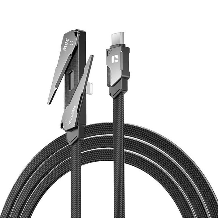 REMAX CB53 1.2m PD30W Type-C to 8ピン電話ホルダーブレイド高速充電データケーブル、Type-C to 8ピン