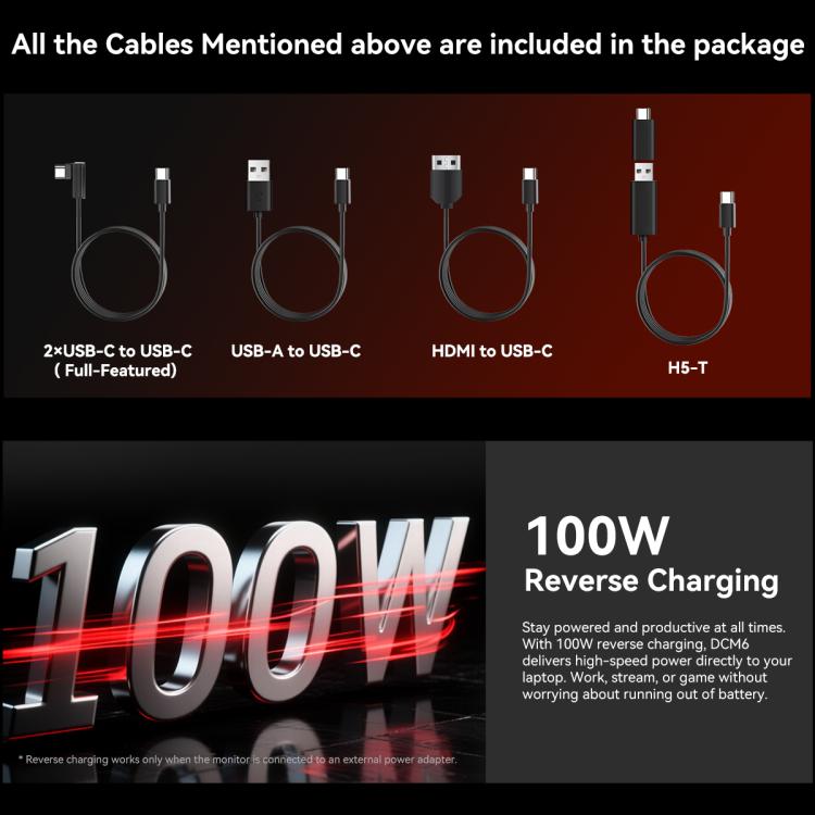 Blackview DCM6 14インチ デュアルスクリーン ポータブルノートパソコン拡張モニター スタンド付き、DCM6