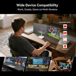 Blackview DCM6 14インチ デュアルスクリーン ポータブルノートパソコン拡張モニター スタンド付き、DCM6