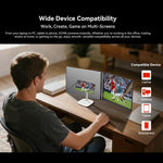 Blackview DCM8 15.3インチ デュアルディスプレイ ポータブルノートパソコン LCDモニター拡張器 スタンド付き、DCM8