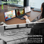Blackview DCM8 Pro 15.3インチ デュアルスクリーン ポータブル拡張モニター 14-17.3インチノートパソコン対応
