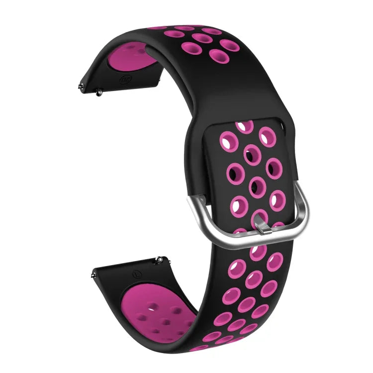 Samsung Galaxy Watch Active2 44mm用 ツートーンシリコン交換用ストラップウォッチバンド