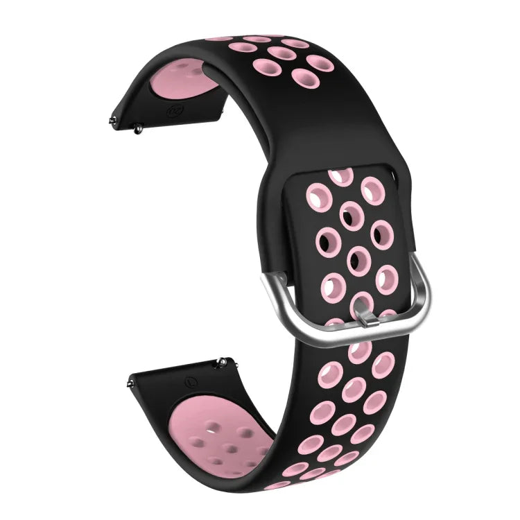 Samsung Galaxy Watch Active2 44mm用 ツートーンシリコン交換用ストラップウォッチバンド