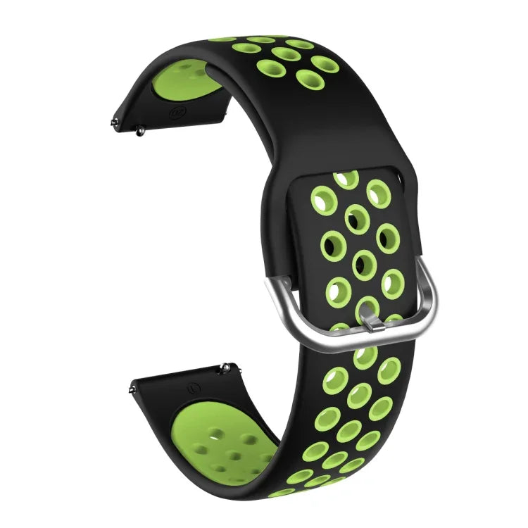 Samsung Galaxy Watch Active2 44mm用 ツートーンシリコン交換用ストラップウォッチバンド