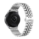 五連ビーズスチール交換用ストラップウォッチバンド、20mm Samsung Galaxy Watch 3 41mm用、22mm Samsung Galaxy Watch 3 45mm用、20mm Amazfit GTR 2 / Amazfit GTR 47mm用、22mm Amazfit GTR 42mm用、20mm Huawei Watch GT 2 42mm用